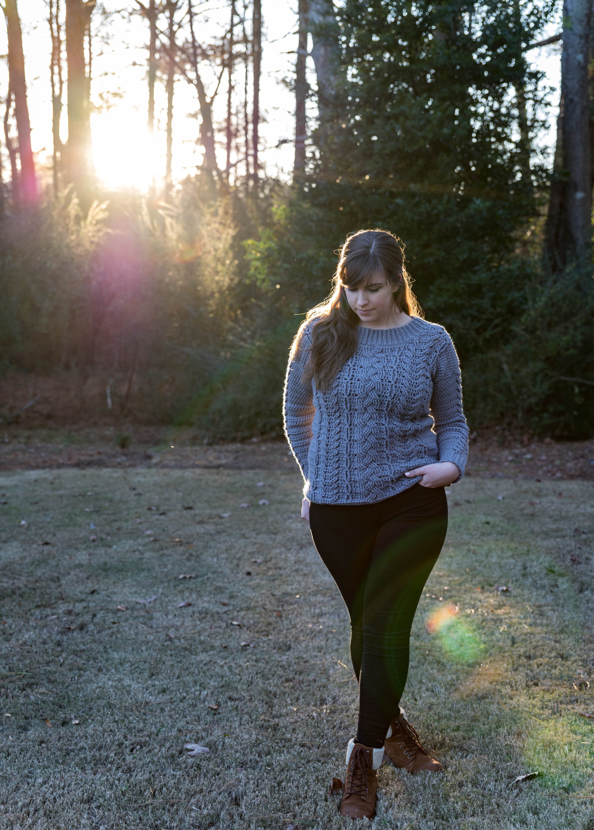 Crochet Heirloom Cable Sweater by Sewrella