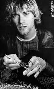 Kurt Cobain Crocheting