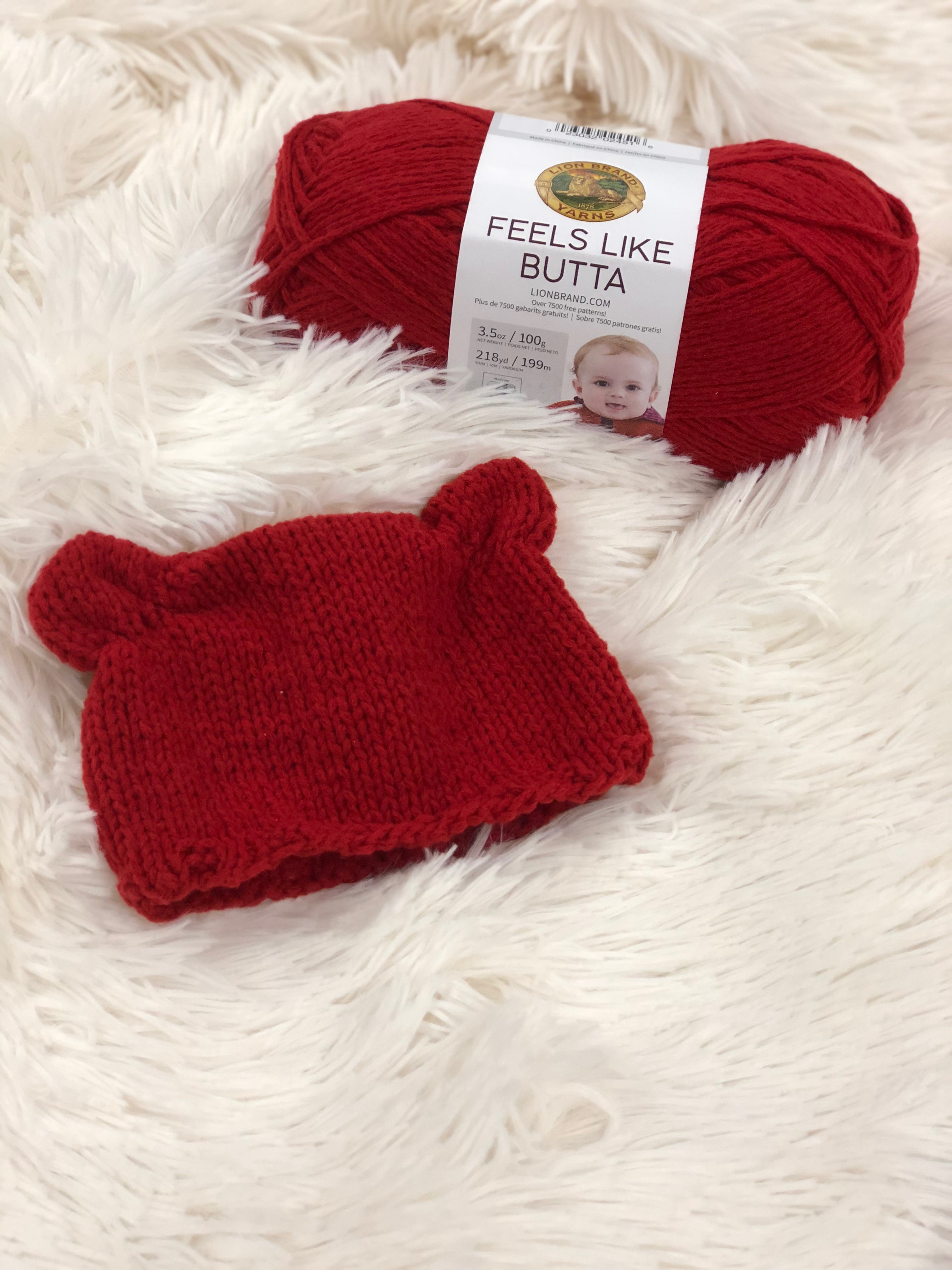 Knit Preemie Hat with Ears