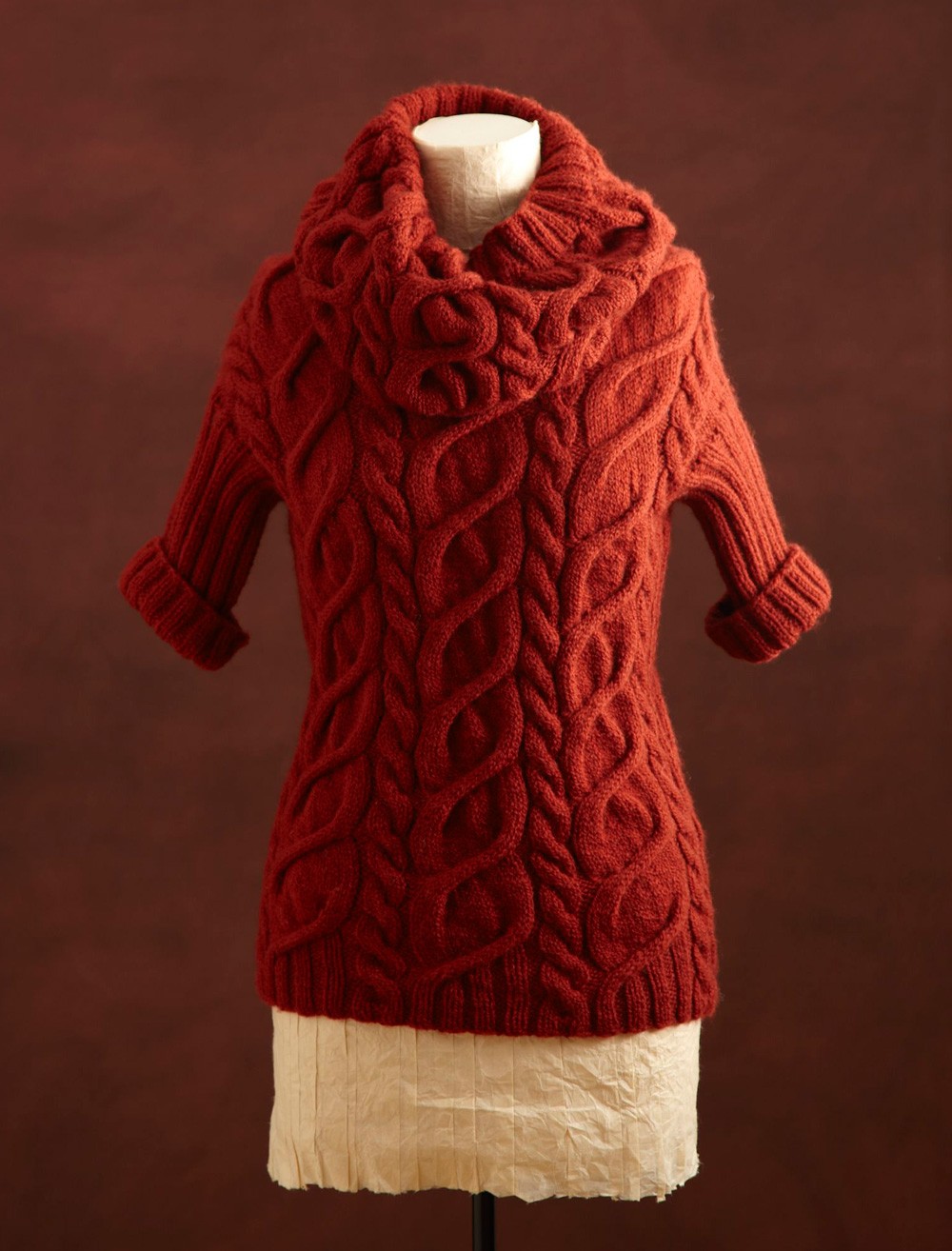 Cabled Pullover and Cowl Knit