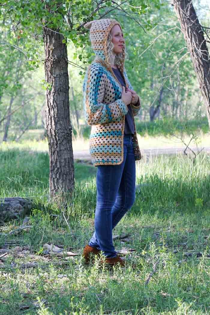 Campfire Cardigan Kit (Crochet)