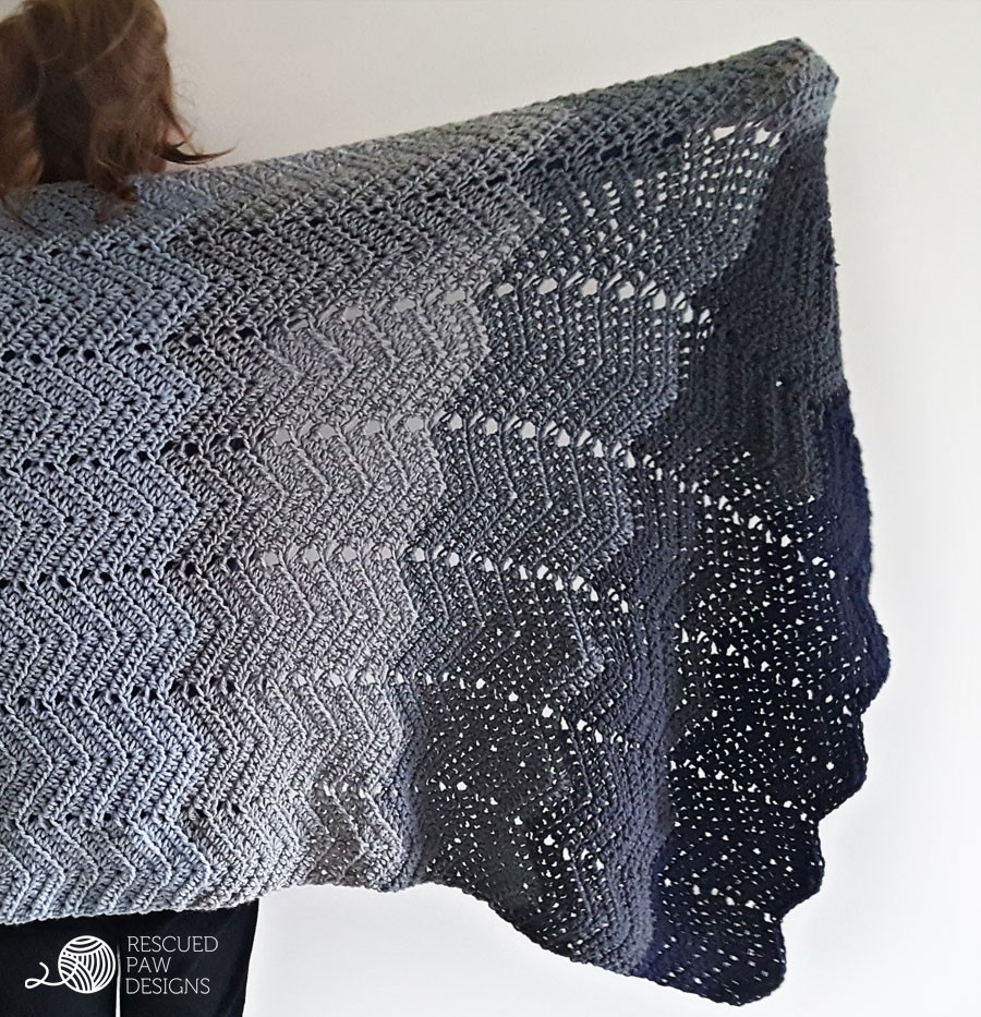 Ombre Ripple Blanket Kit (Crochet)