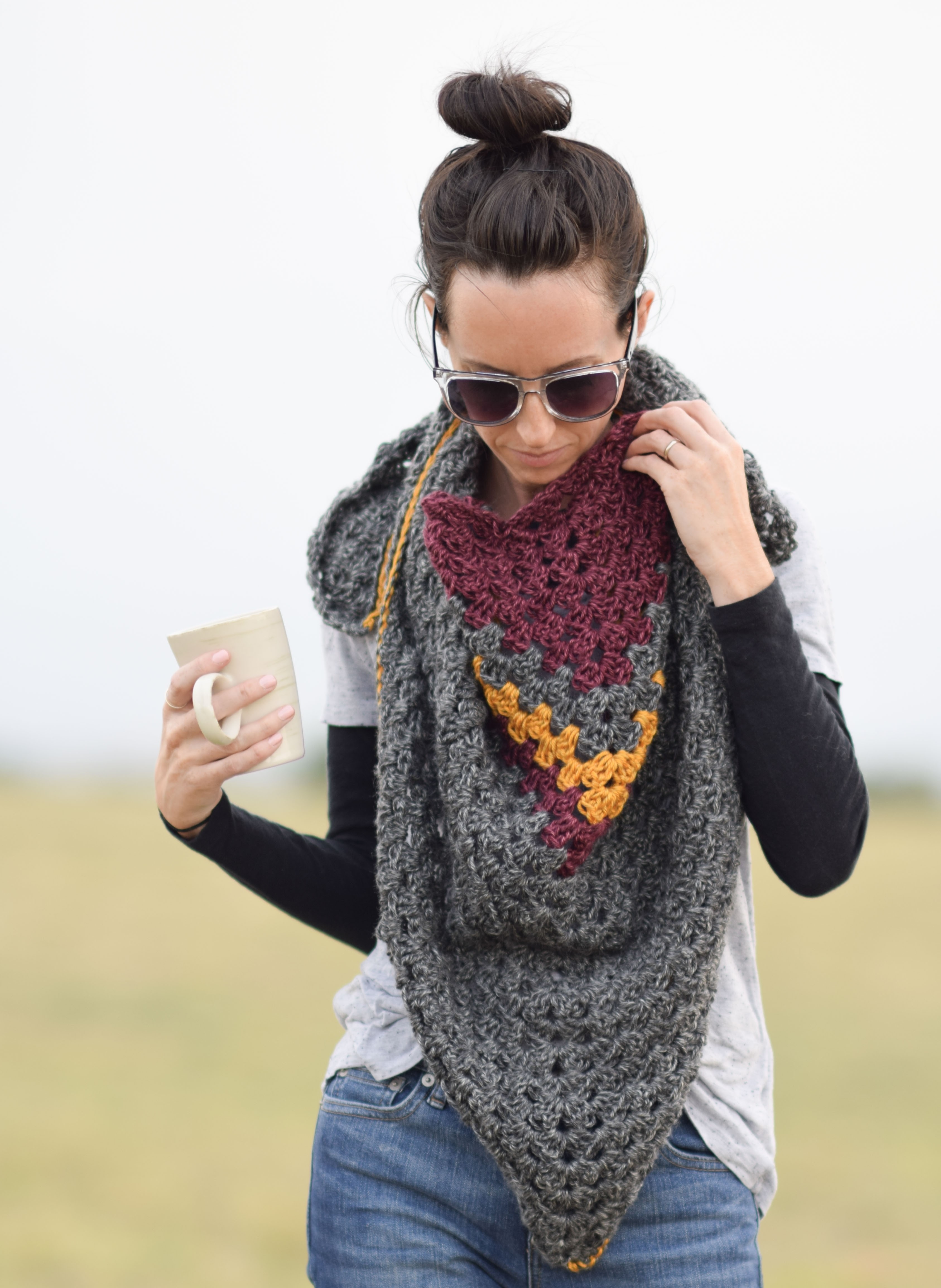 Smoky Mountains Triangle Wrap Kit (Crochet)