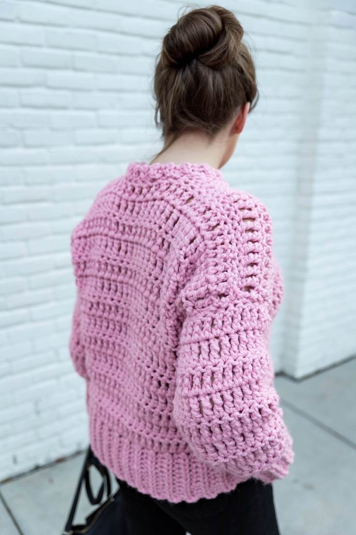 Bubblegum Pullover Sweater (Crochet Kit)