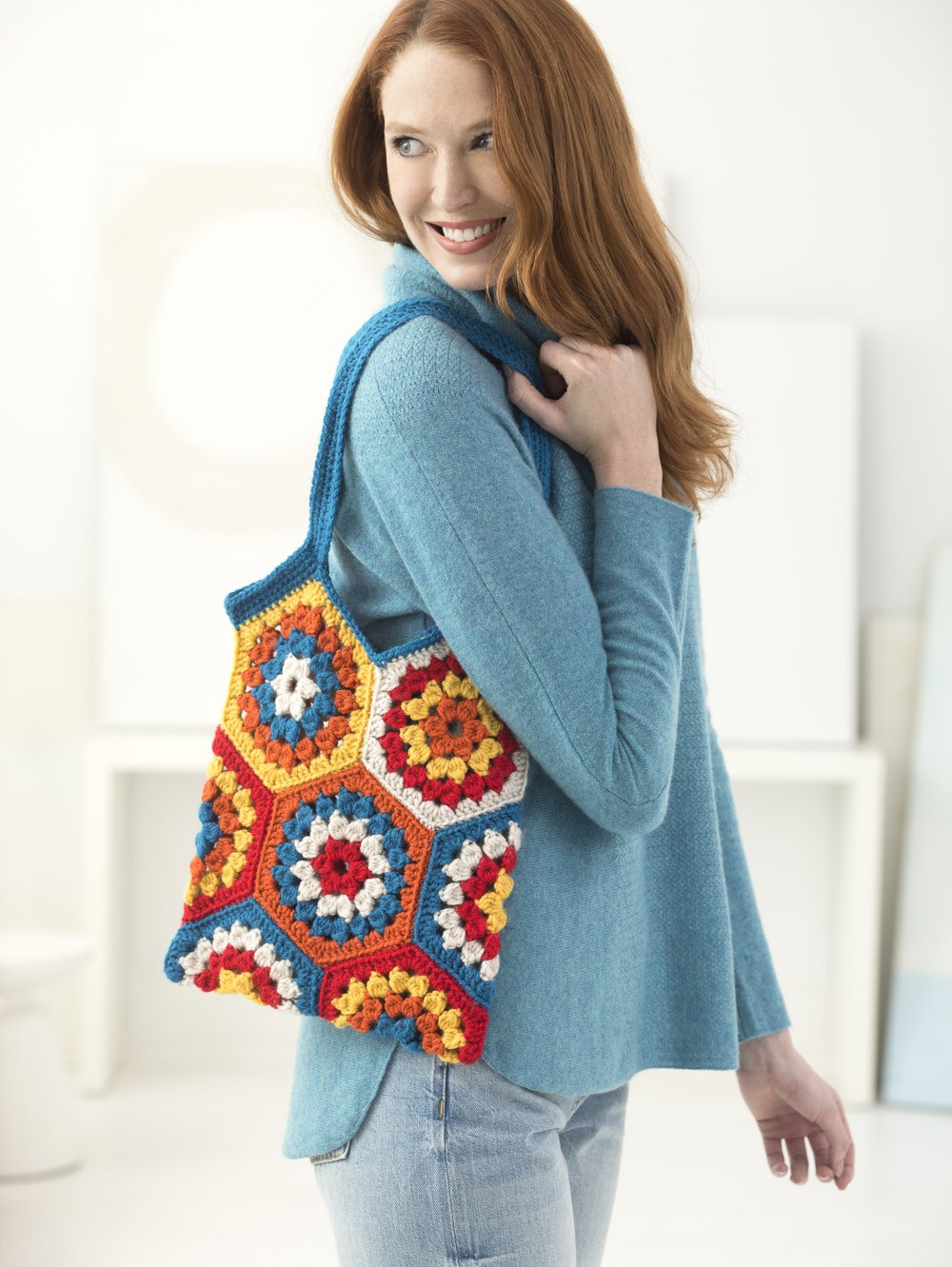 Granny Motif Market Bag Crochet