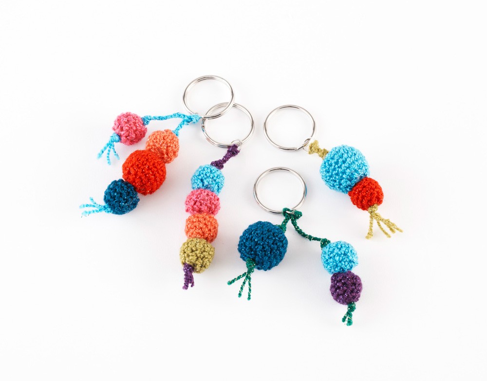 Key Ring Bobbles Crochet