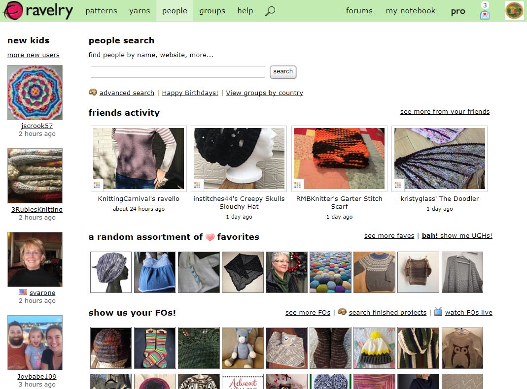 Ravelry People Search