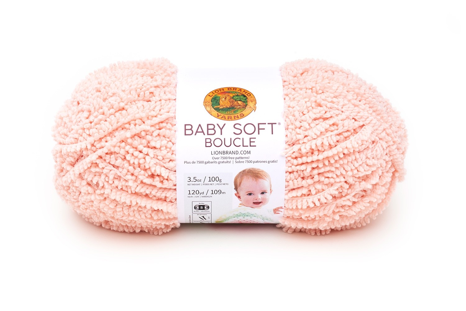 Lion Brand Yarn Baby Soft Boucle Yarn, Lavender : : Toys