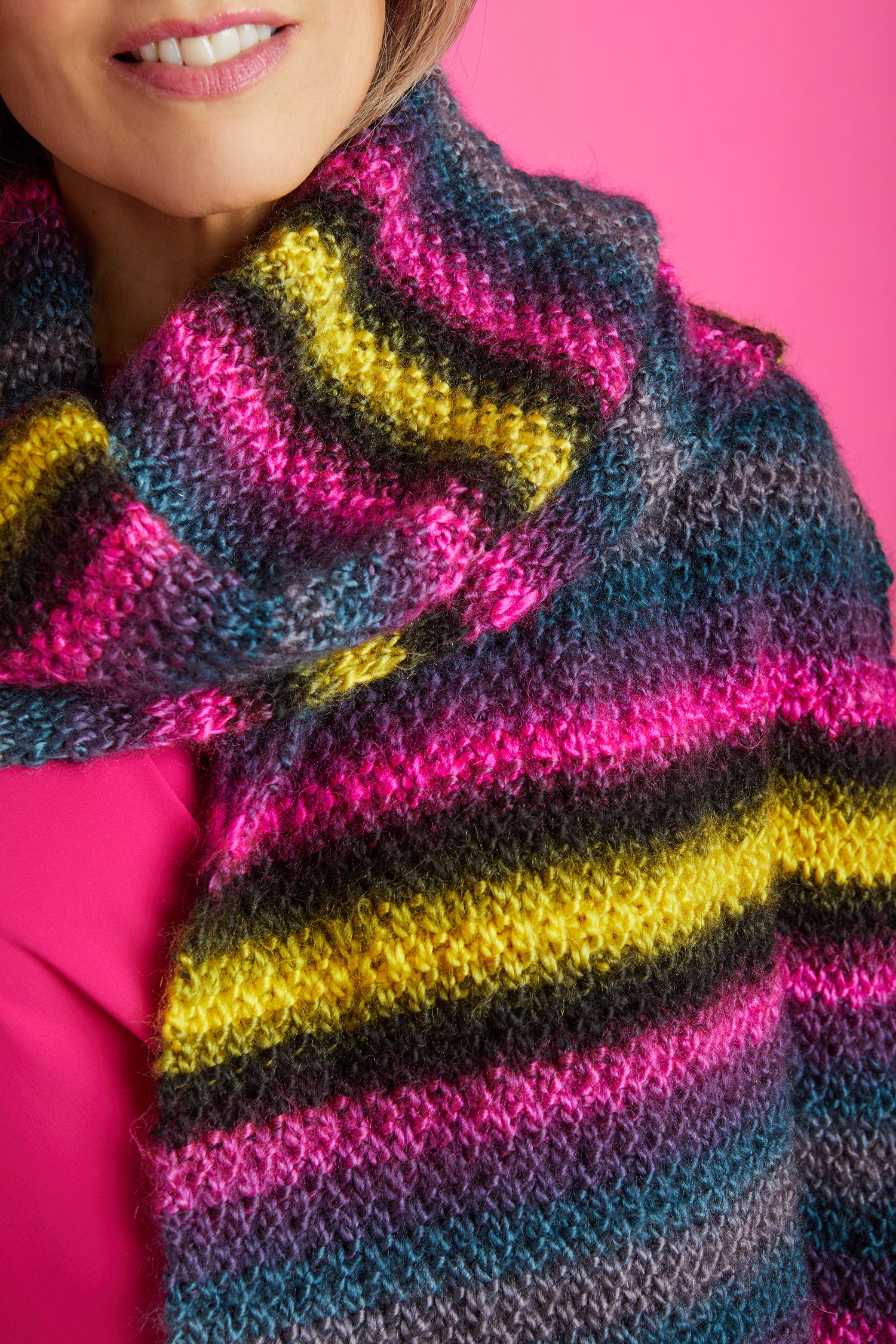 Textured Super Scarf Knit