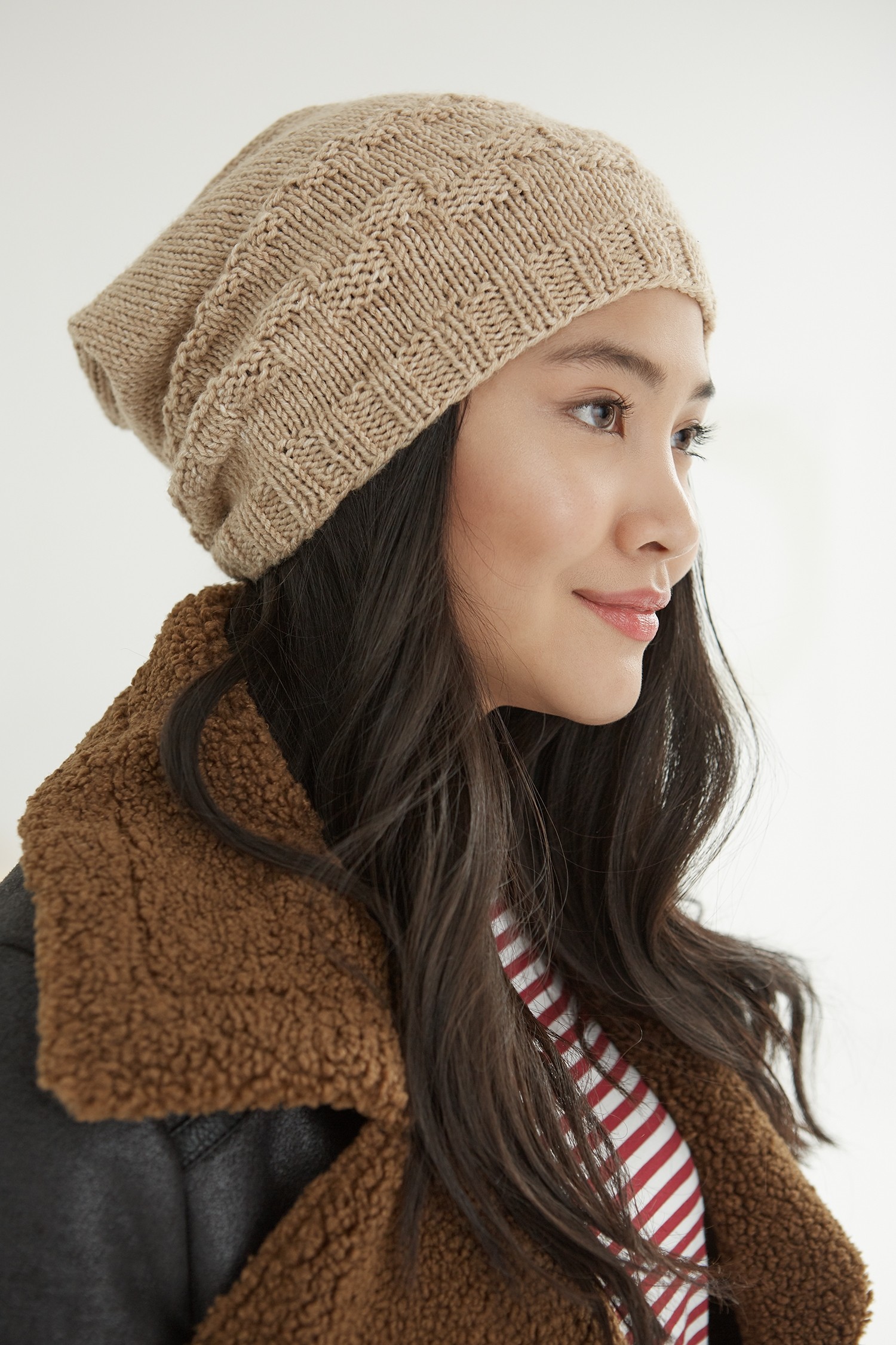 Checkmate Slouch Hat Knit
