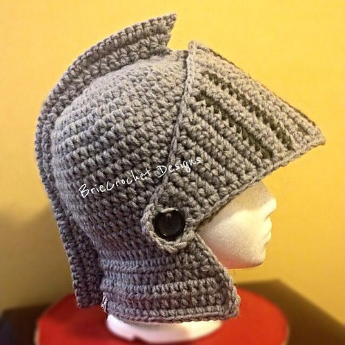Extra Thick Knights Helmet Crochet