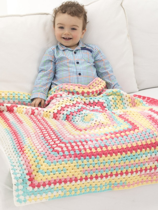 Happy Colors Baby Afghan Crochet