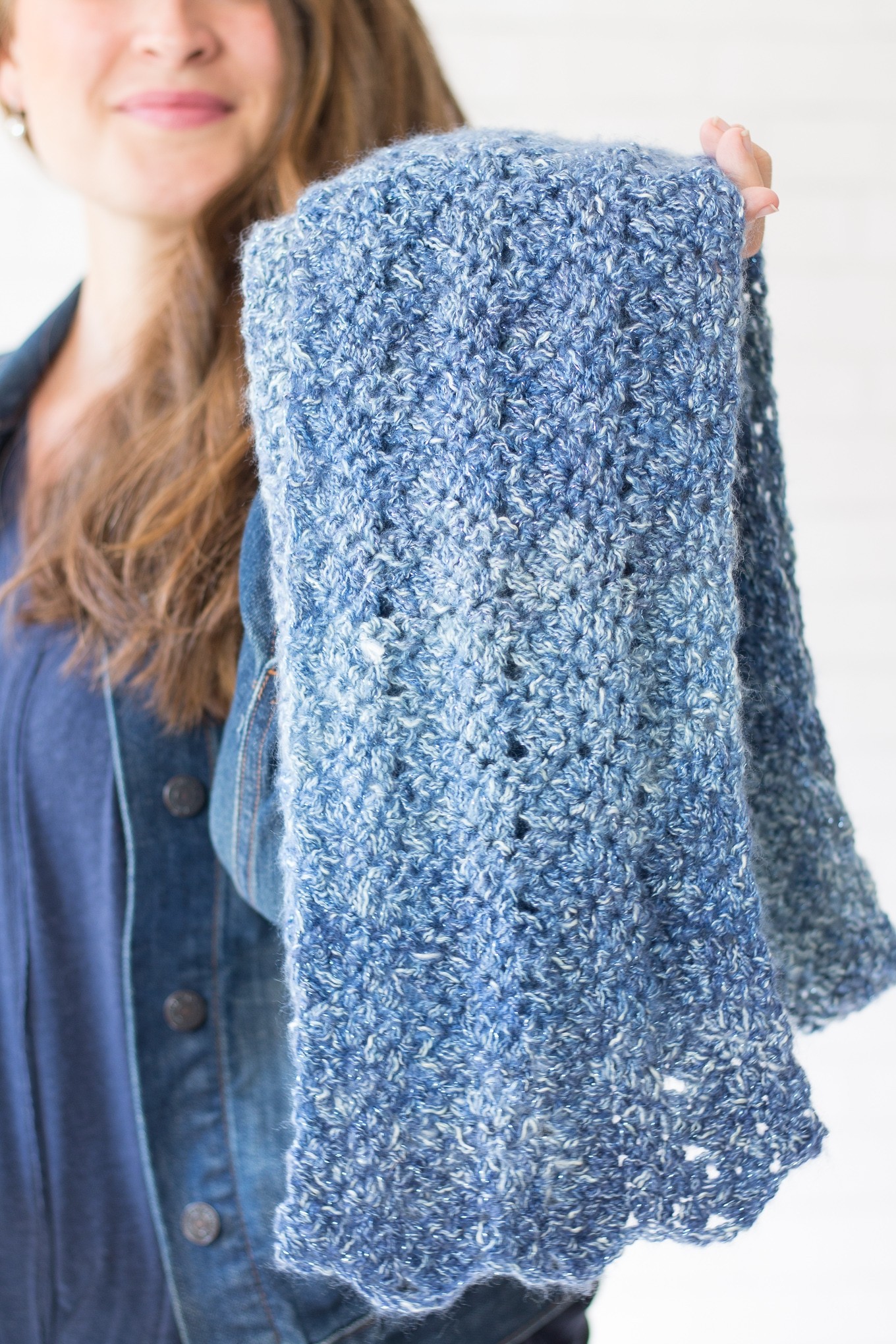 Luna Chevron Scarf (Crochet Kit)