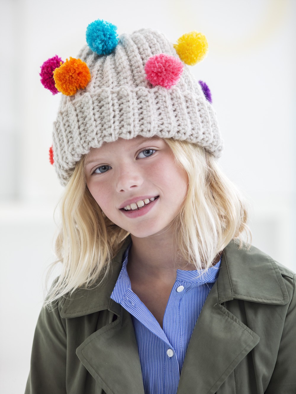 Maybe Matilda: Dare to Give Handmade Link Up and Double Pom Pom Hat Pattern
