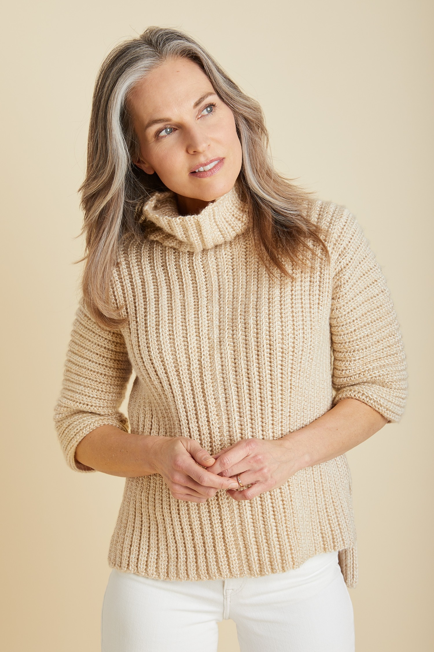 Simply Constructed Pullover (Crochet)