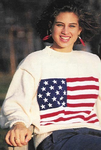 American Flag Sweater Knit Pattern