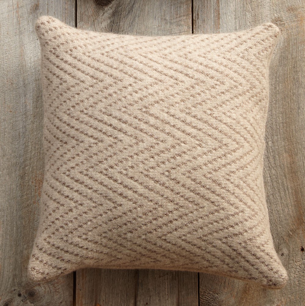 Chevron Felted Pillow Pattern Knit