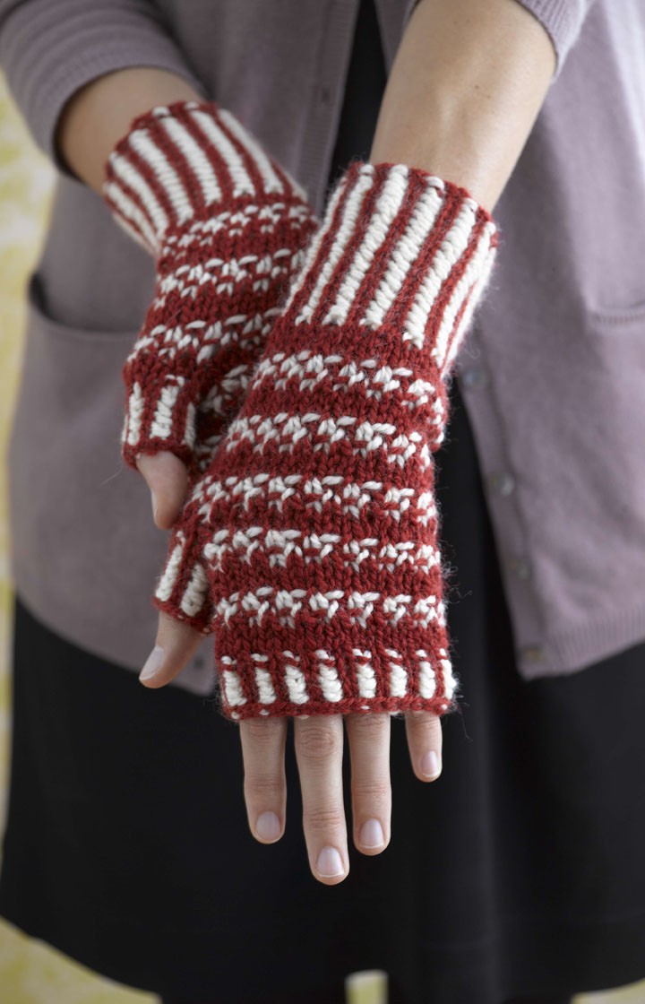 Norwegian Wristers Pattern Knit