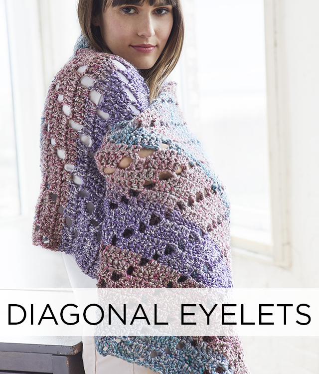 diagonal eyelets