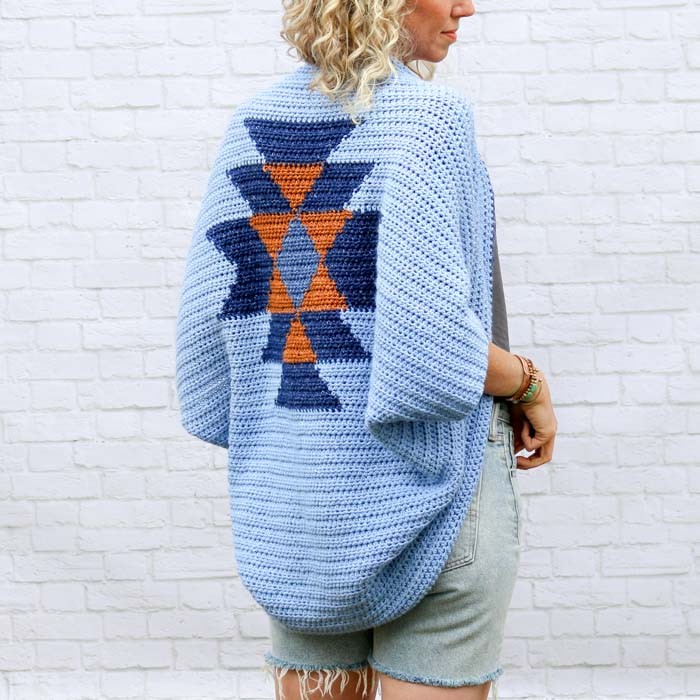 Navajo Blanket Shrug Crochet Kit