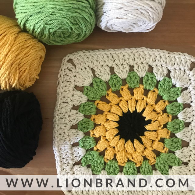 How To Crochet A Sunflower Granny Square