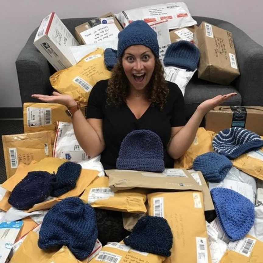Send Us Your BLUE Hats For a Chance To Win $500!