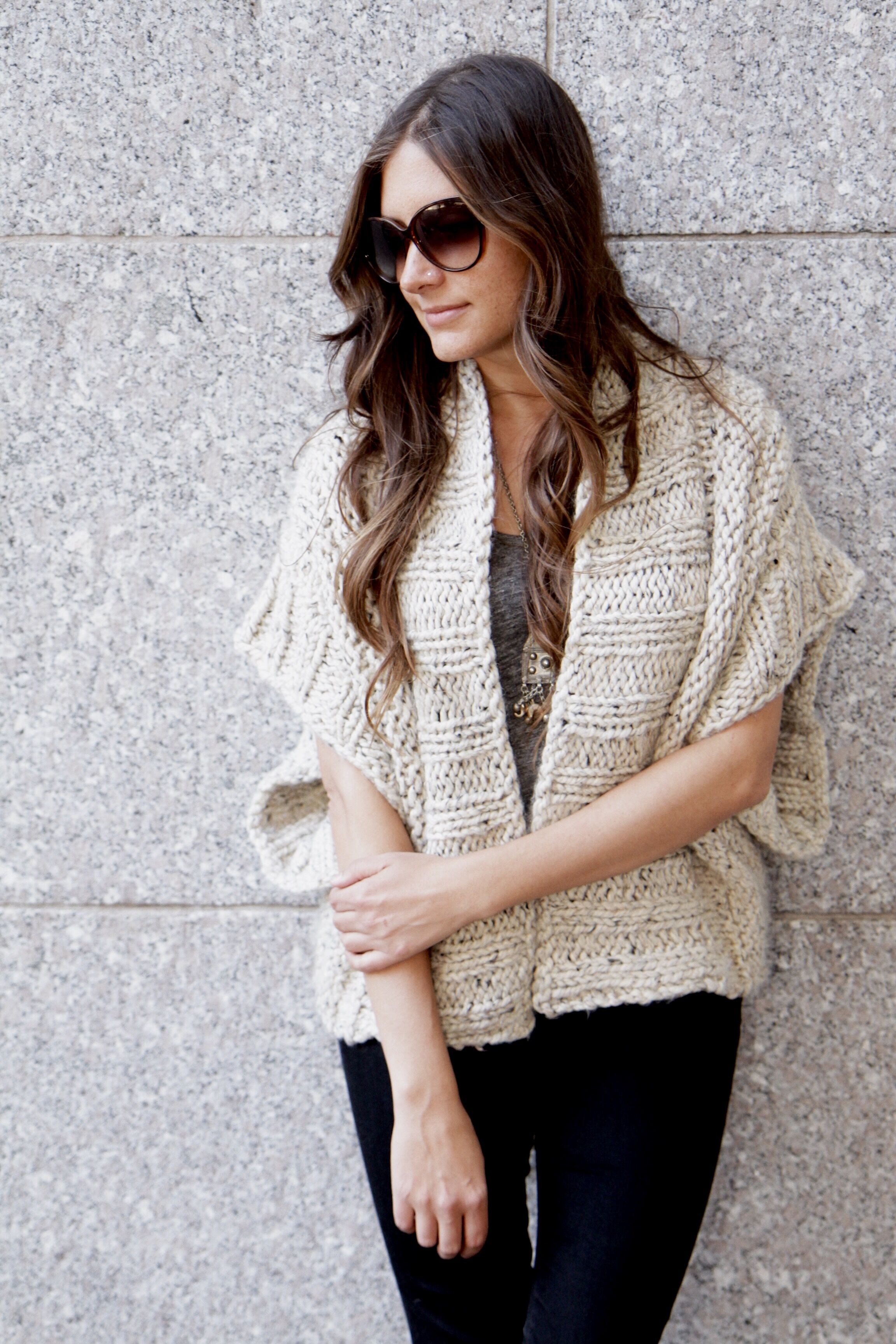 Mont Blanc Cardigan Knit Front View