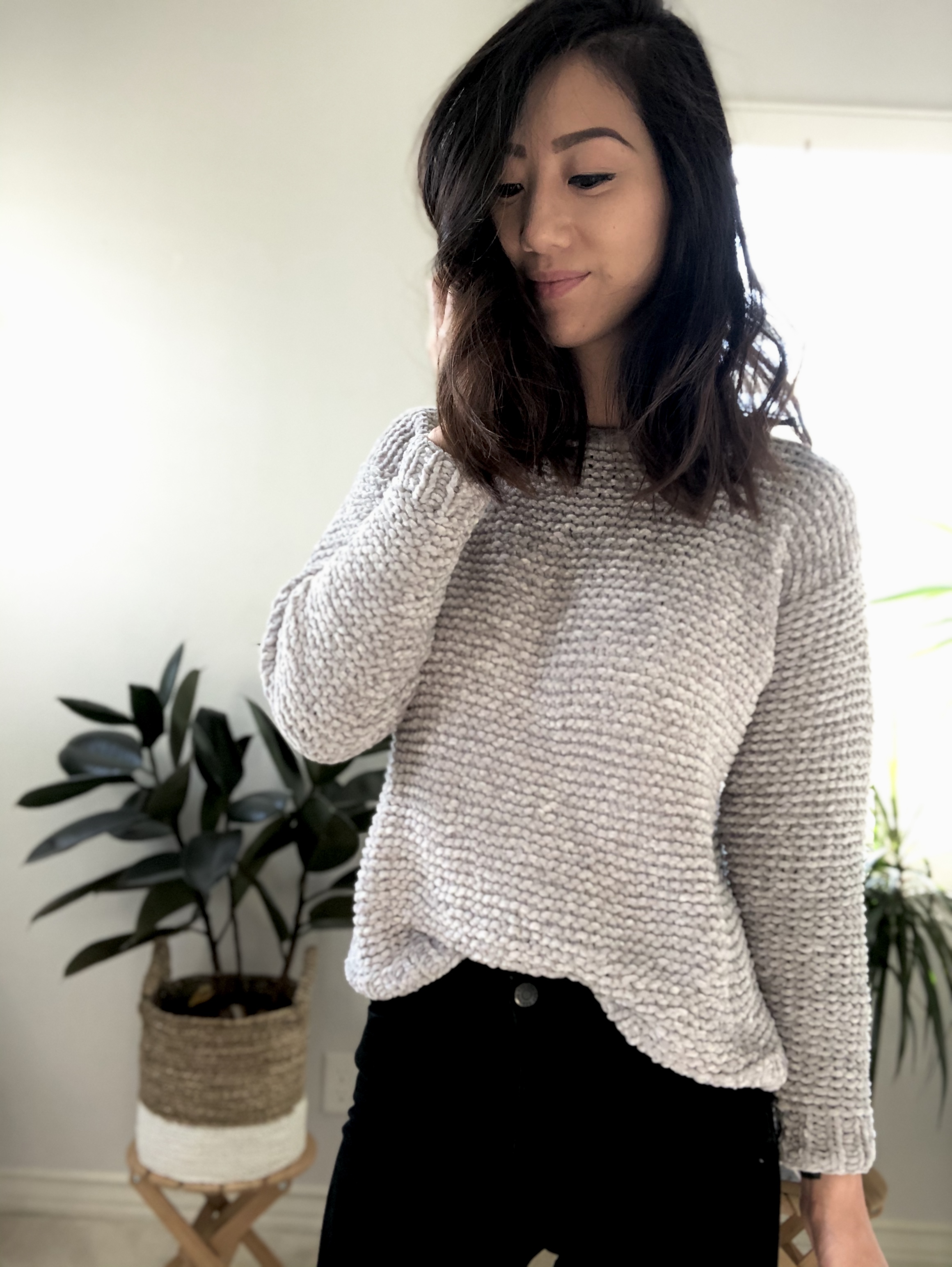 Knit Velvetine Pullover (Jane Tsou)